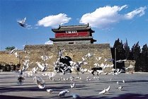 天下第一关景区景点天气实景图