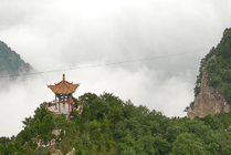 绵山风景区景点天气实景图