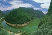 青天河风景区景点天气实景图