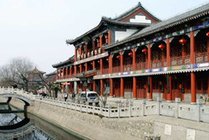 周村古商城景点天气实景图