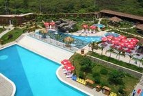 中国新疆沙湾温泉旅游区景点天气实景图
