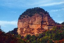 麦积山风景区景点天气实景图