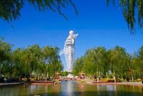 嘉峪关东湖生态旅游景区景点天气实景图