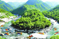 宝天曼峡谷漂流景点天气实景图