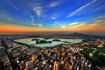 玄武湖公园景点天气实景图