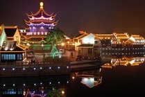 苏州山塘街东入口景点天气实景图