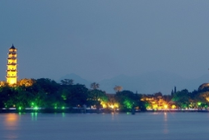江心屿景点天气实景图