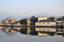 宏村风景区景点天气实景图