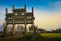 棠樾牌坊群景点天气实景图
