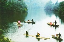 江南第一漂景区景点天气实景图