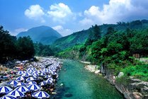 都江堰市虹口景区景点天气实景图