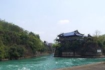 都江堰景区景点天气实景图