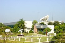 广州气象卫星地面站景点天气实景图