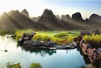 观音山风景区景点天气实景图