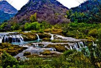 九龙瀑布群风景区景点天气实景图