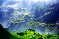 蓝月山谷景区景点天气实景图