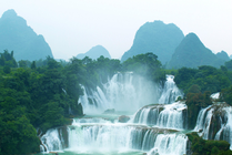 德天瀑布景点天气实景图