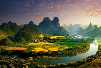 刘三姐故里景区景点天气实景图