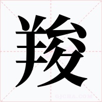 羧字的字形和写法