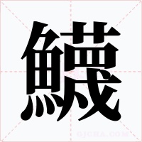 鱴字的字形和写法