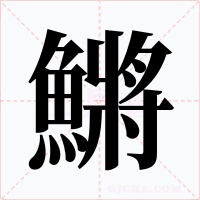 鱂字的字形和写法