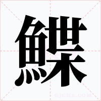 鰈字的字形和写法