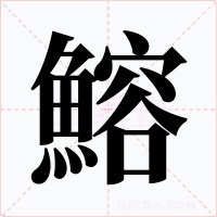 鰫字的字形和写法