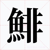 鯡字字形