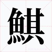 鯕字的字形和写法