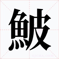 鮍字的字形和写法