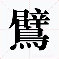 鷿字的字形和写法