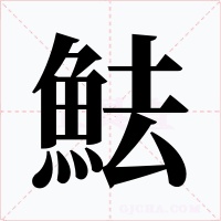 魼字的字形和写法