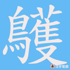 鸌字笔顺图