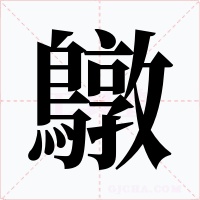 鷻字的字形和写法