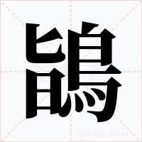 鴲字的字形和写法