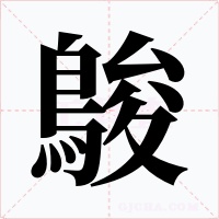 鵔字的字形和写法