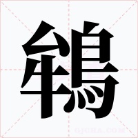 鴾字的字形和写法