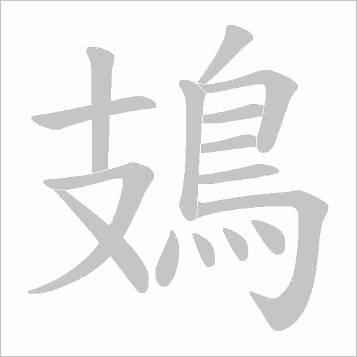 鳷字笔顺图