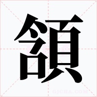 頷字的字形和写法