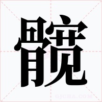 髋字的字形和写法