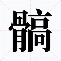 髇字字形