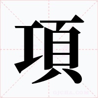 項字的字形和写法