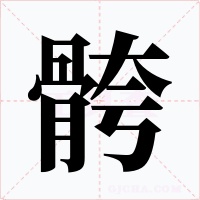 骻字字形