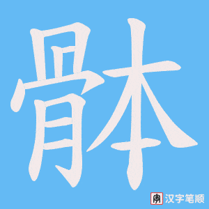 骵字笔顺图