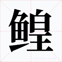 鳇字字形
