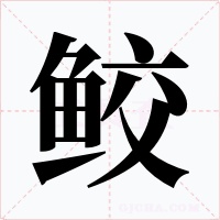 鲛字的字形和写法