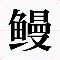 鳗字字形