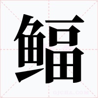 鲾字的字形和写法