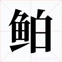 鲌字字形