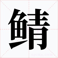 鲭字的字形和写法